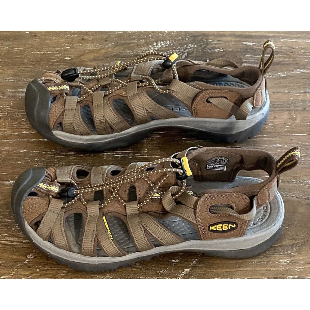 KEEN Hiking Sandals Womens 6 Waterproof Coffee Brown 1003713
